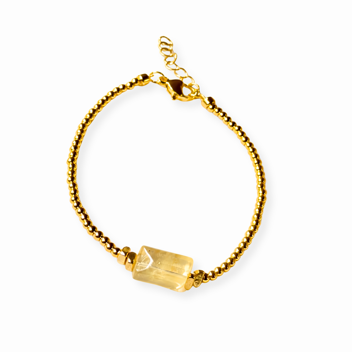 Pulseras Laminadas en Oro de 18KL con Citrina