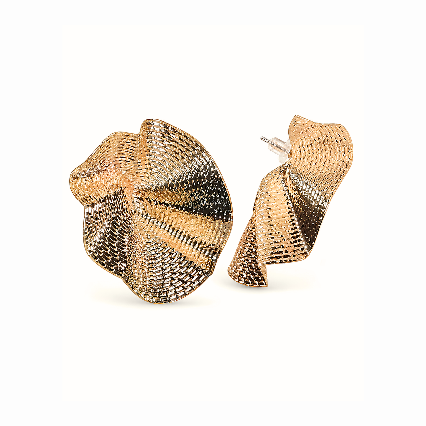 Aretes enchapados en oro de 18KL