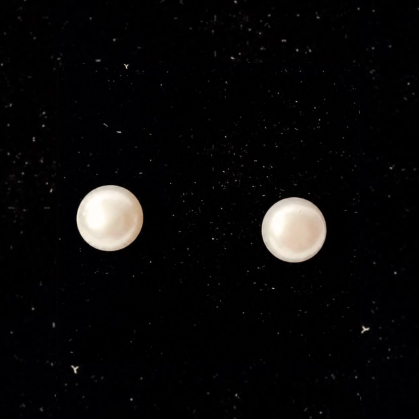Aretes en Plata con Perlitas de 5mm Cultivadas en Agua Dulce