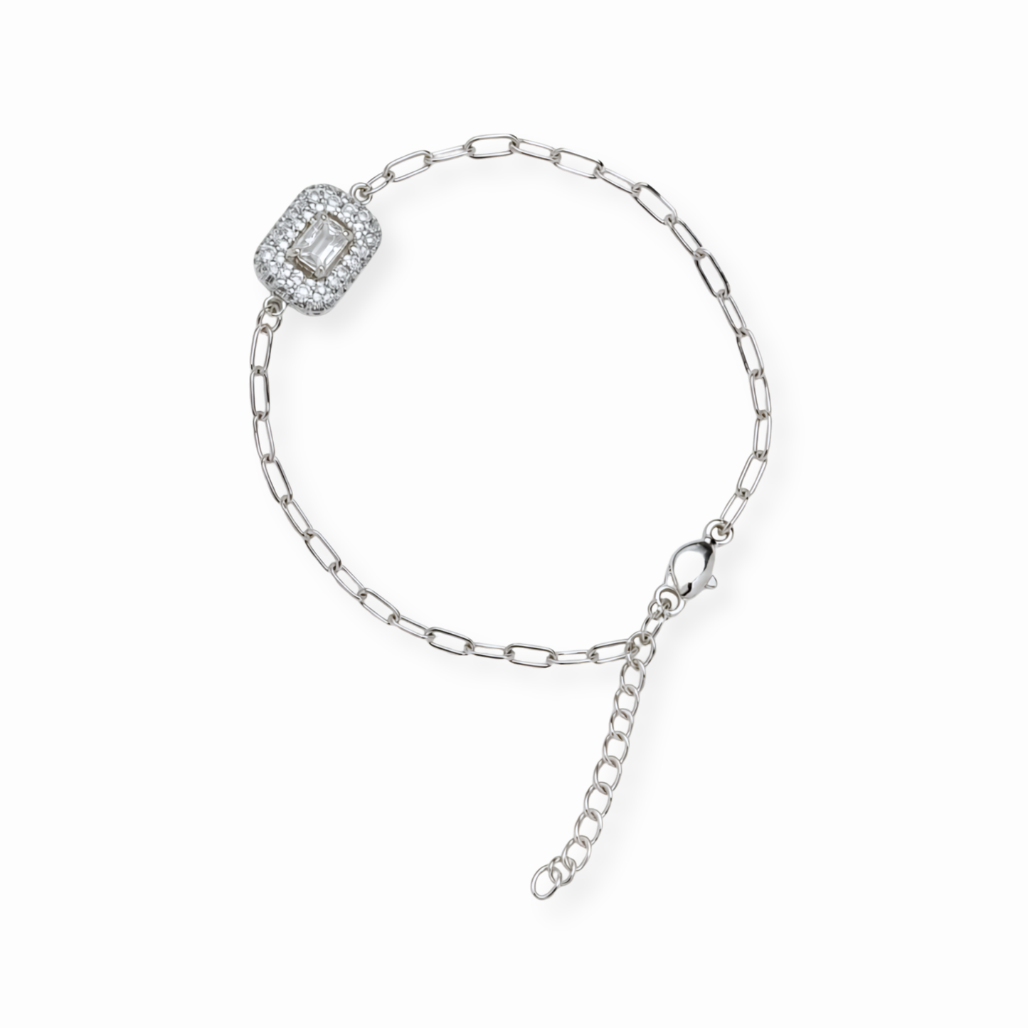 Pulsera Laminada en Oro de 18KL con Swarovski