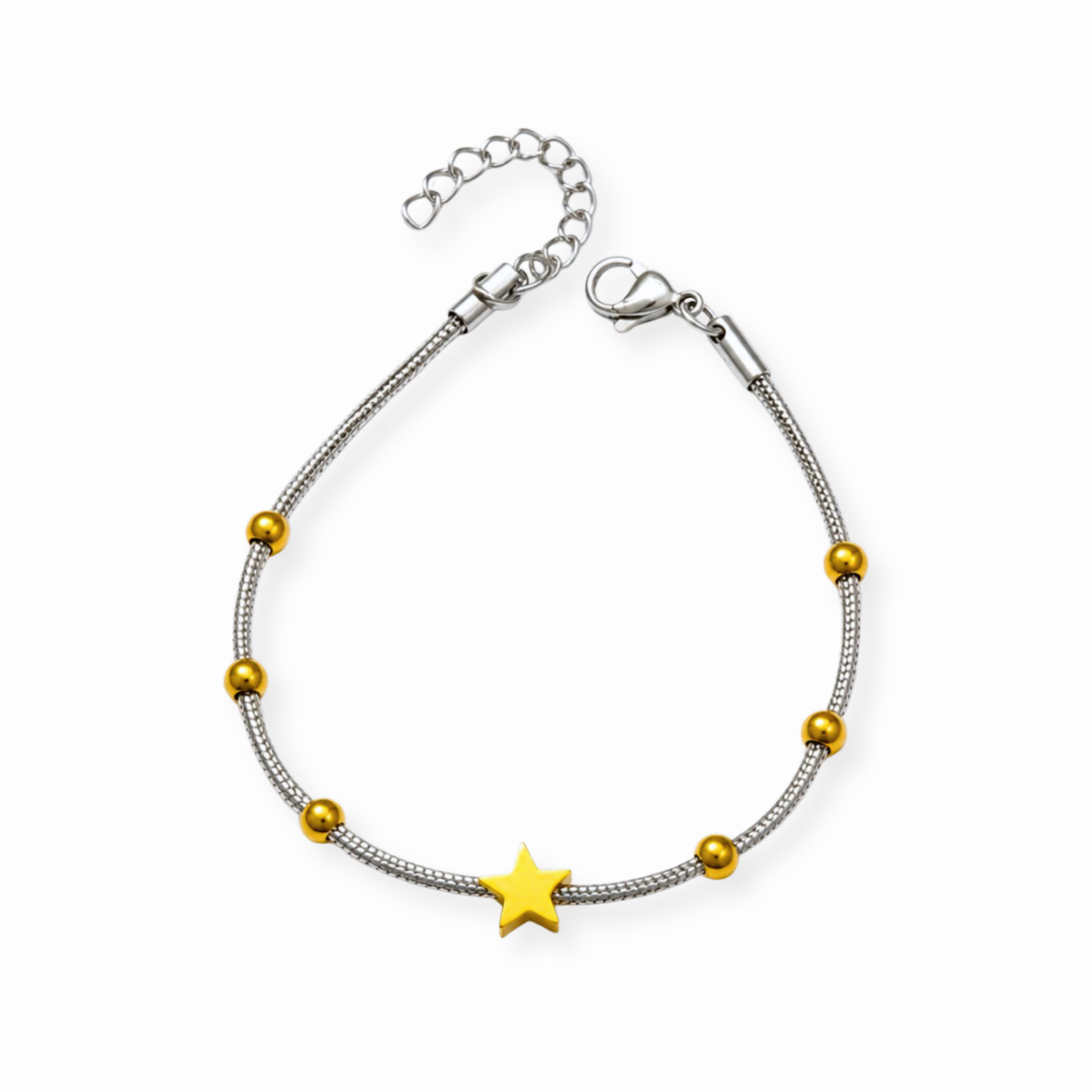 Pulsera Laminada en Dos Oros de 18KL
