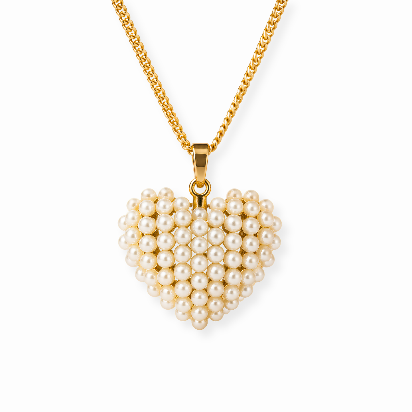 Collar laminado en oro 14KL con Baby perlas