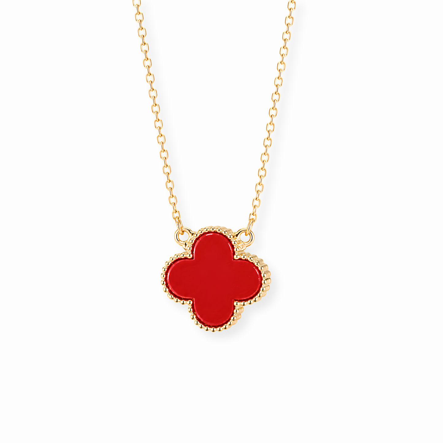 Collar oro 18KL con dije de trébol