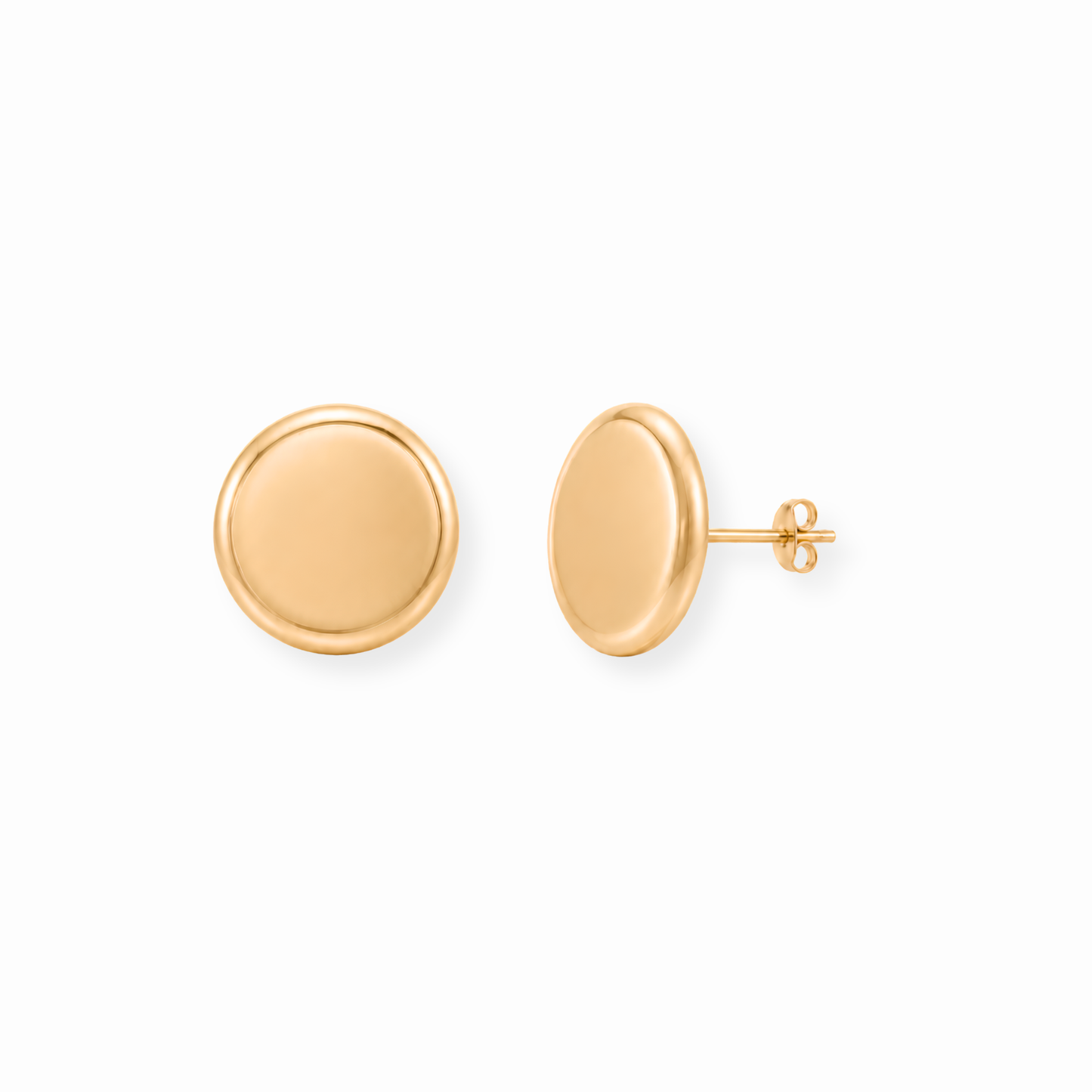 Aretes Laminados en Oro de 18KL
