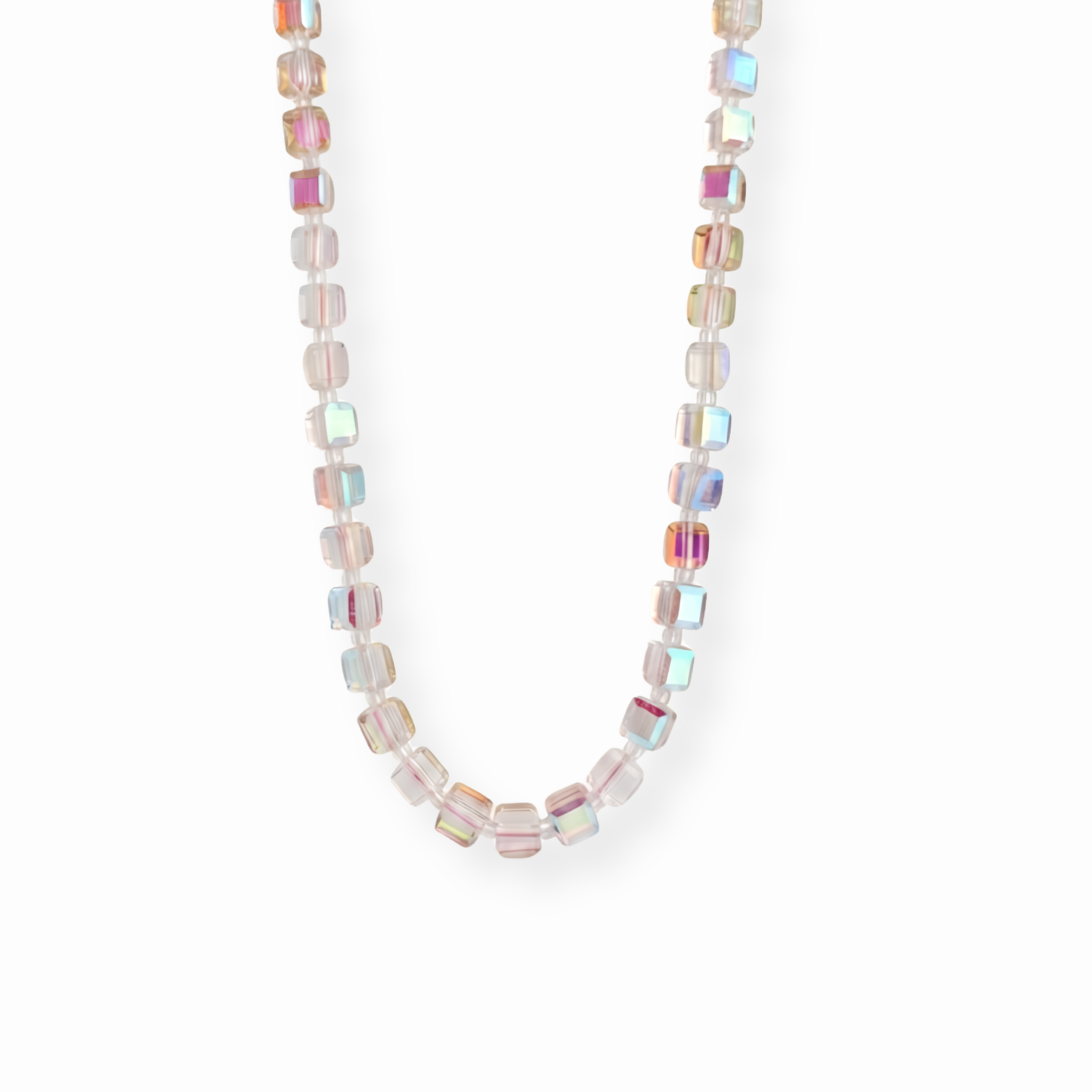 Collar Laminado en Oro de 14KL con Cristales Austriacos