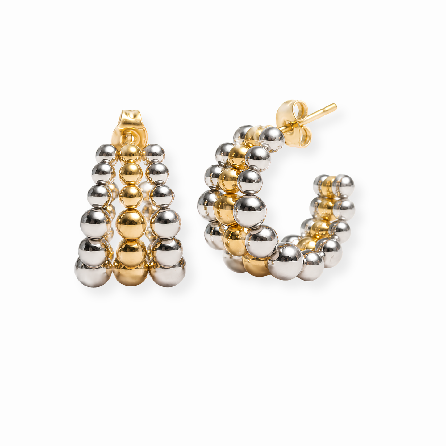 Aretes Laminados en Oro 18KL