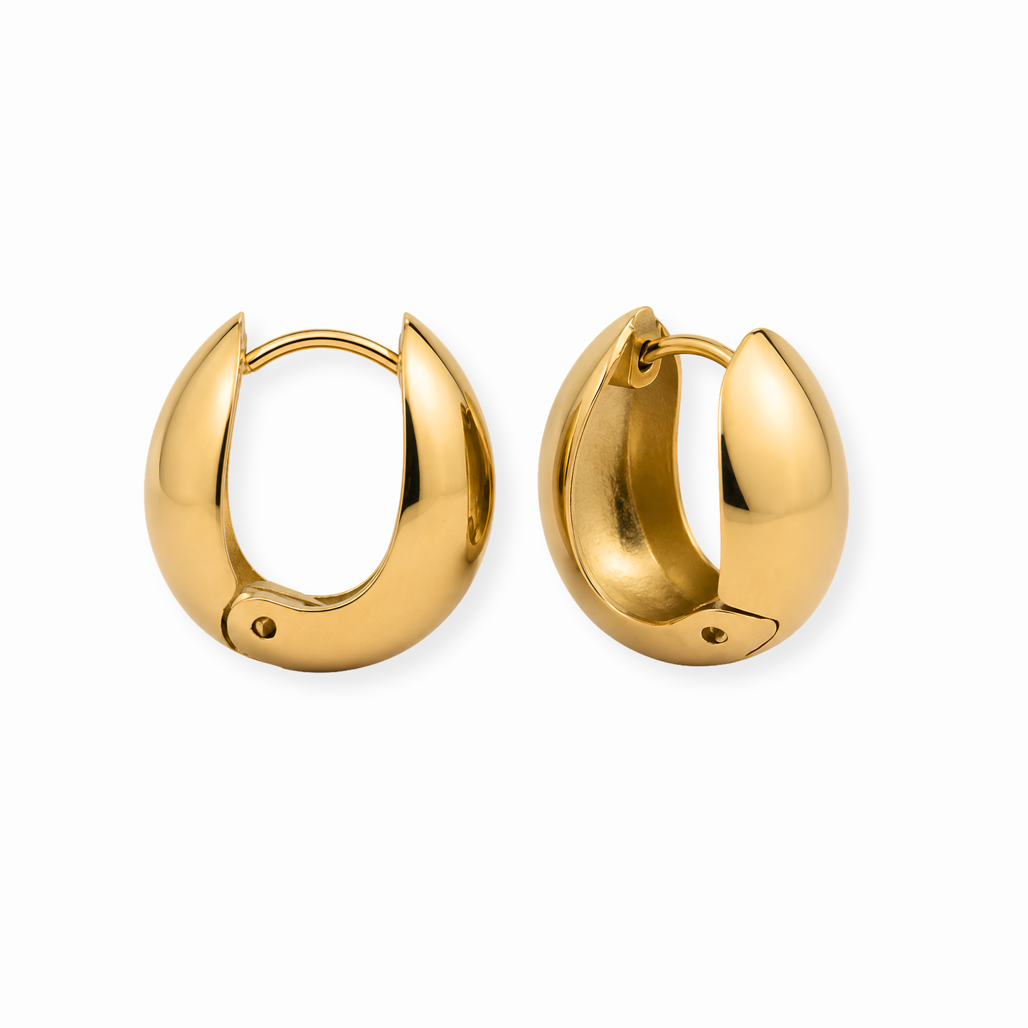 Argollas Laminadas en Oro de 18KL