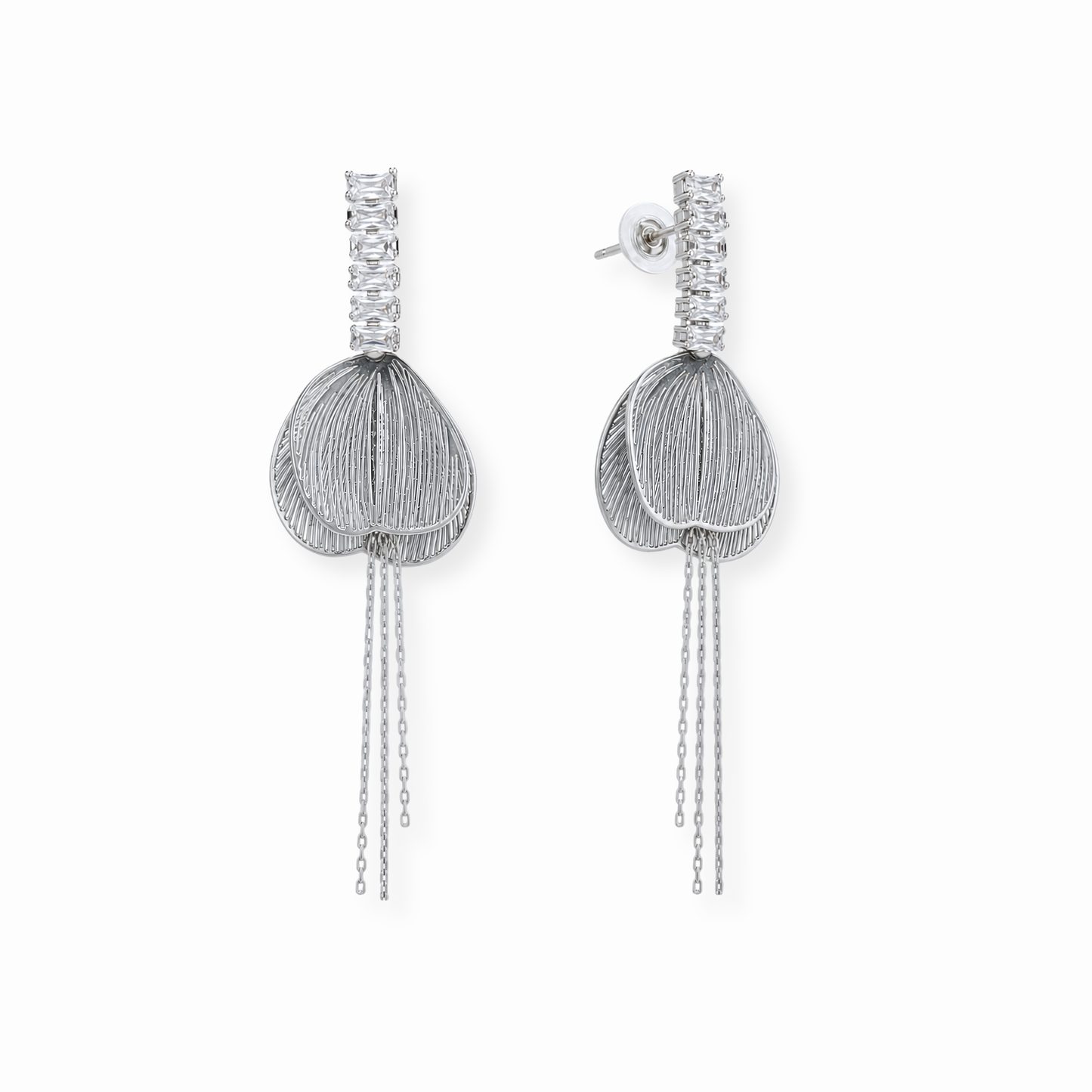 Aretes Laminadas en Oro de 18KL