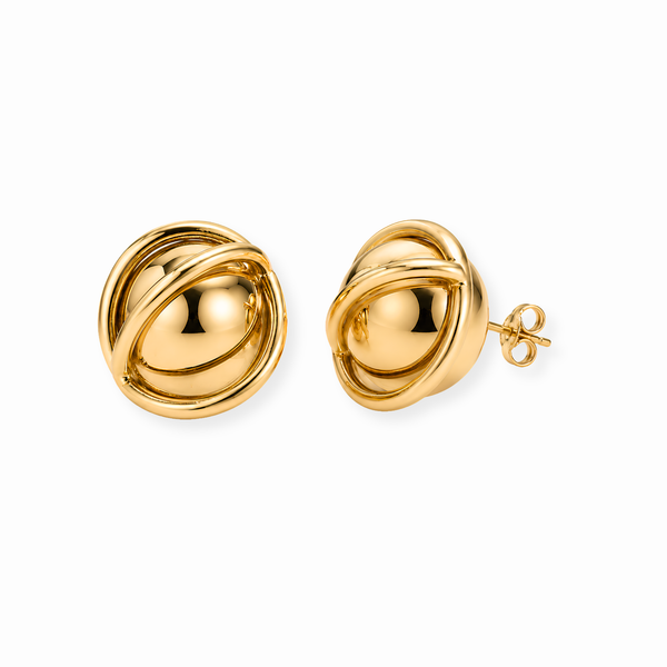 Aretes Laminados en Oro de 18KL