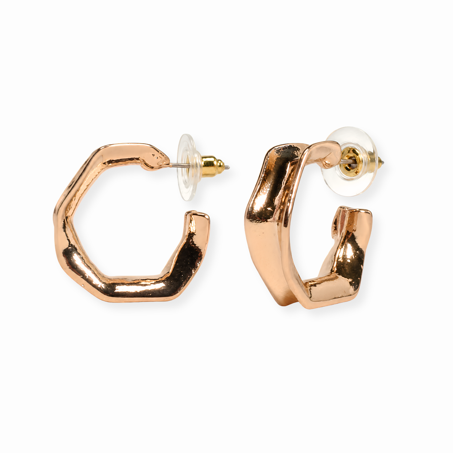 Aretes Laminados en Oro de 18KL