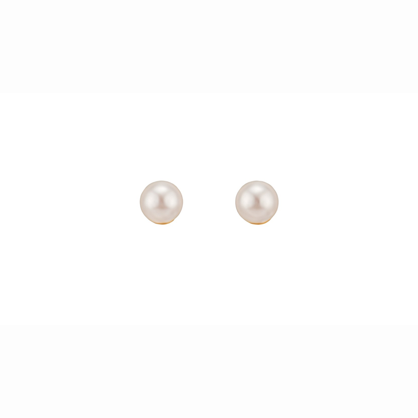 Aretes Laminados en Oro de 18KL con Perlas Cultivadas Españolas de 8mm