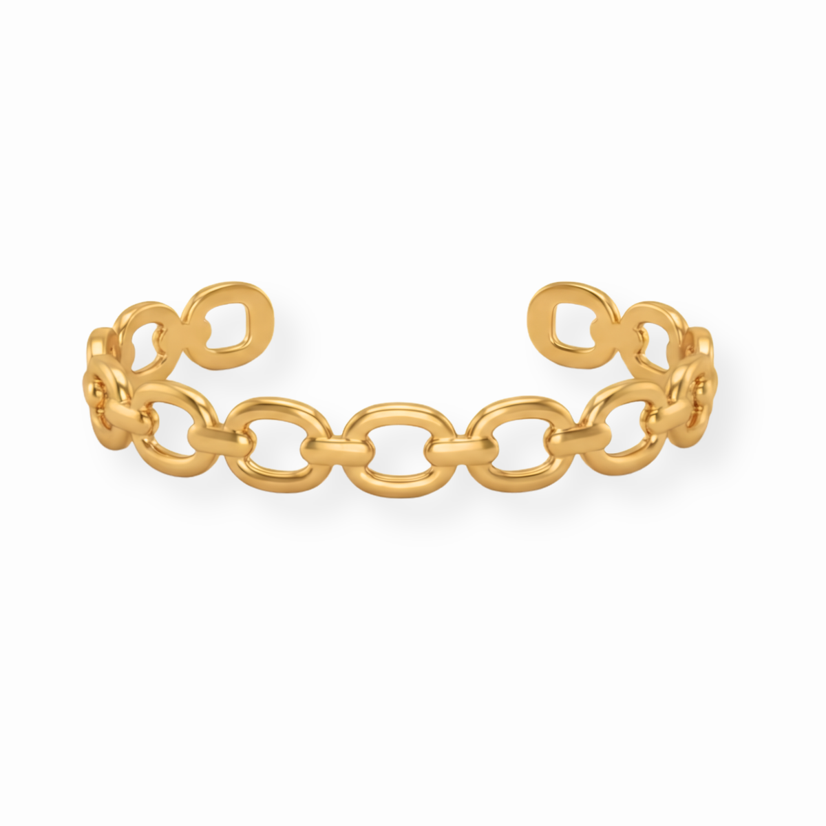 Pulsera Tipo Aro Laminado en Oro de 18KL