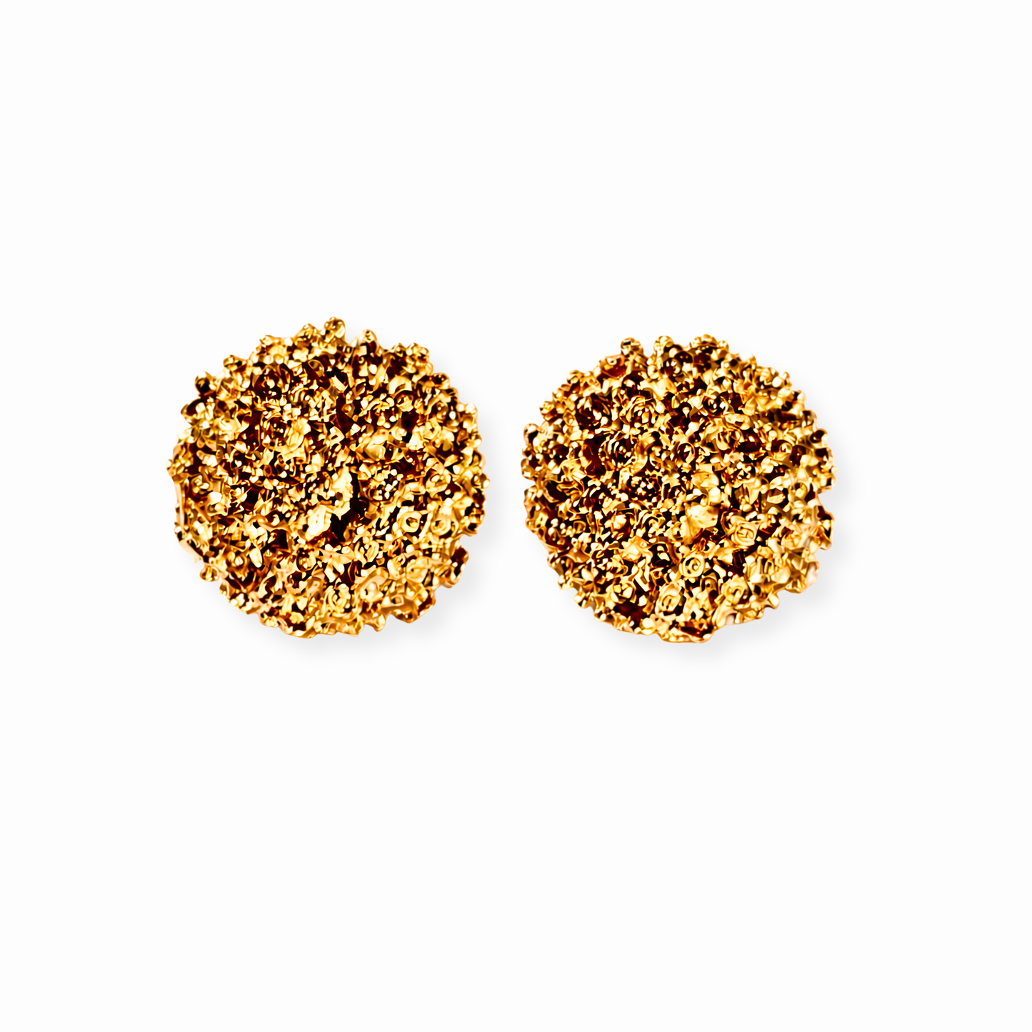 Aretes Laminados en Oro Rosa de 18KL