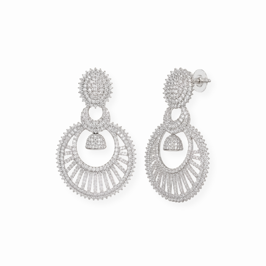 Aretes Laminados en Oro 18KL y con Swarovski