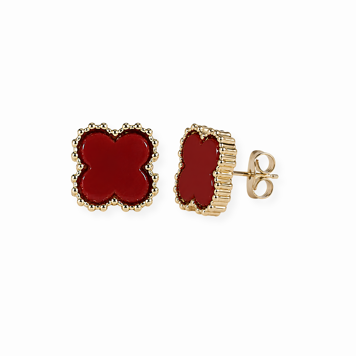 Aretes laminados en oro de 18KL