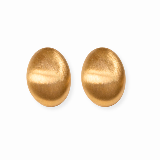Aretes Grandes Laminados en Oro de 18KL