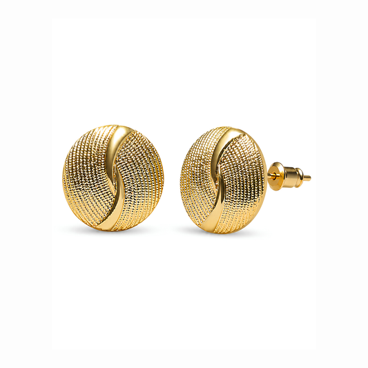 Aretes Laminados en Oro de 18KL