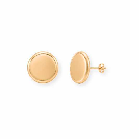Aretes Laminados en Oro de 18KL