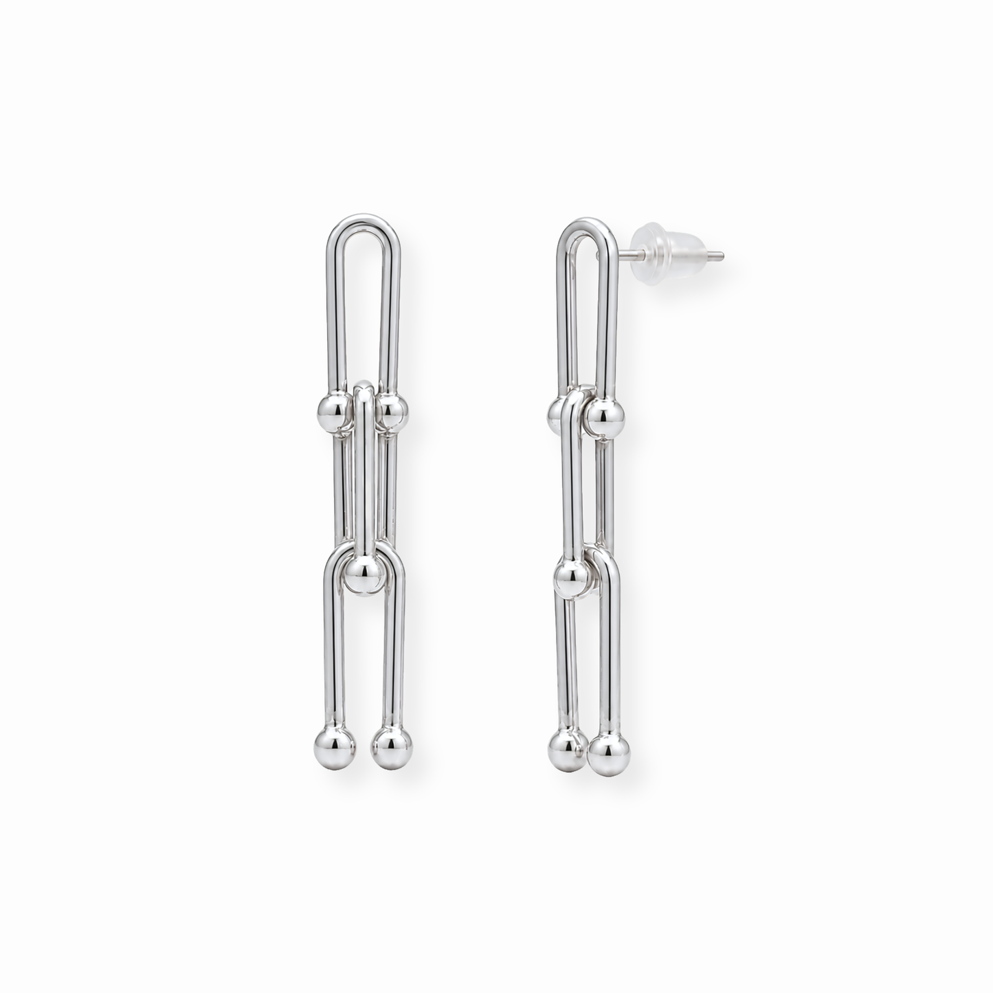 Aretes Laminados en Oro de 18KL