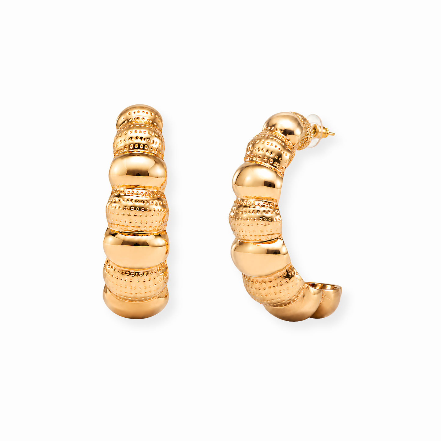 Aretes Laminados de Oro 18kl