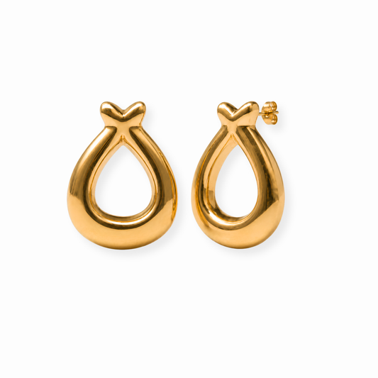 Aretes Laminados de Oro 18kl