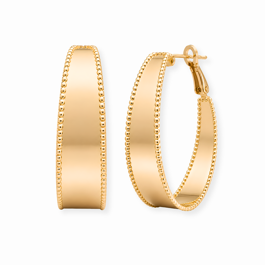 Argollas Laminadas en Oro de 18KL