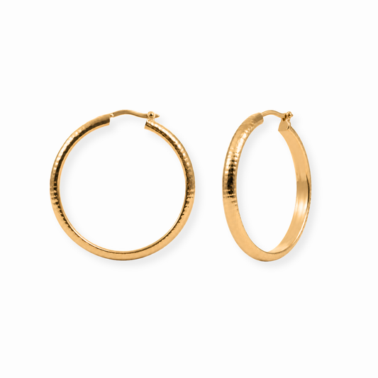 Argollas Laminadas en Oro de 18kl