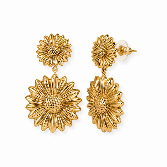Aretes Laminados en Oro de 18KL