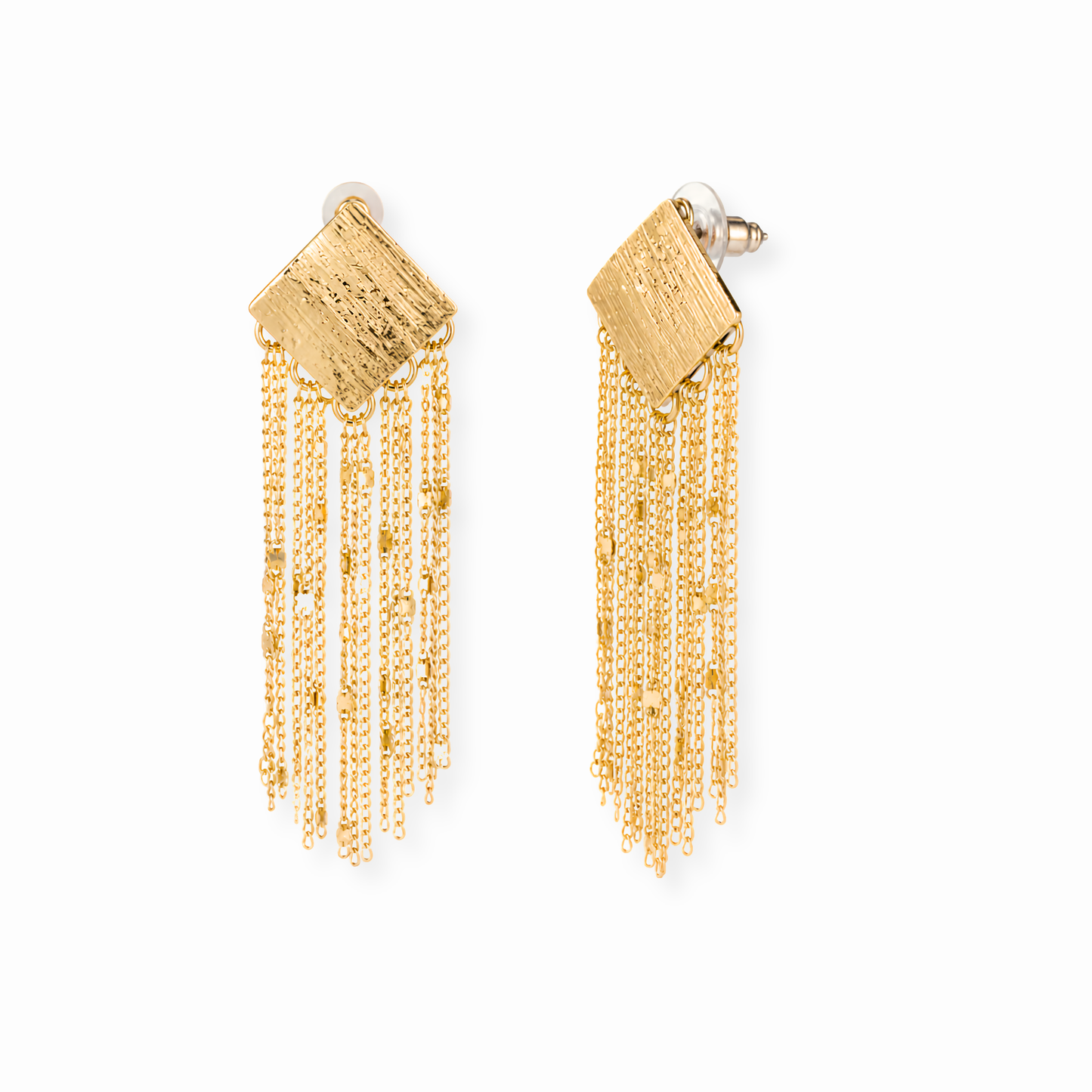 Aretes Laminados en Oro de 18KL