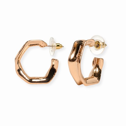 Aretes Laminados en Oro de 18KL