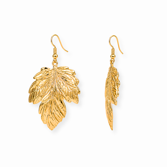 Aretes Laminados en Oro de 18KL