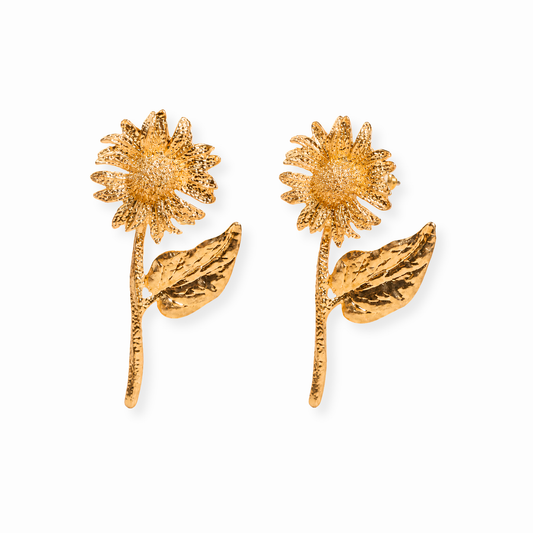 Aretes Laminados en Oro de 18KL