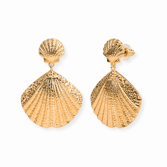 Aretes Laminados en Oro de 18KL