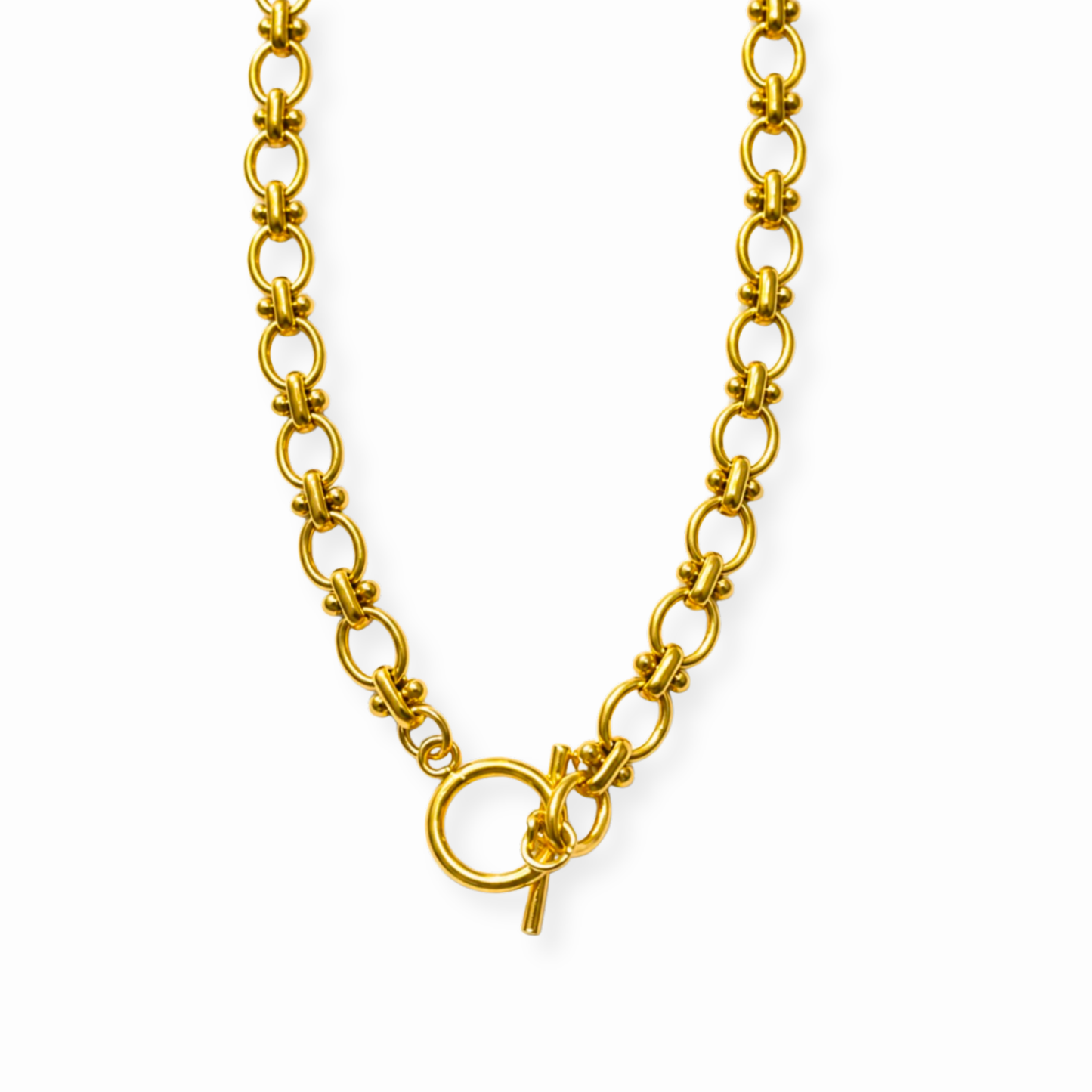 Collar Tipo Gargantilla Laminado en Oro de 18KL