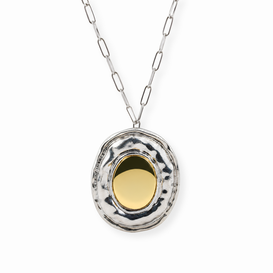 Collar Laminado en Dos Oros de 18KL