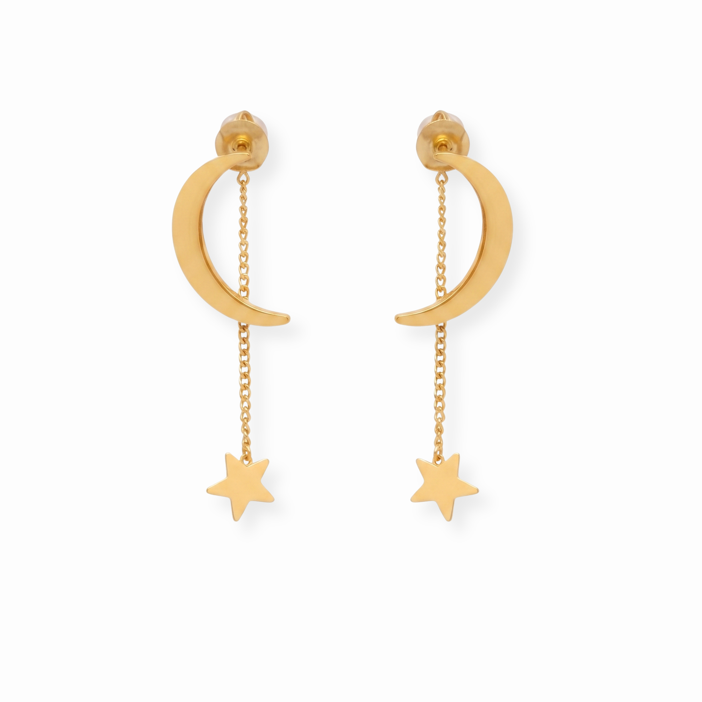 Aretes Laminados en Oro de 18KL