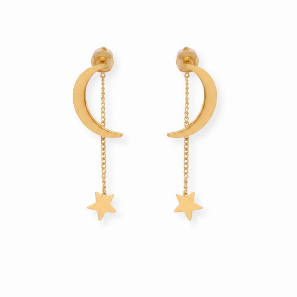 Aretes Laminados en Oro de 18KL