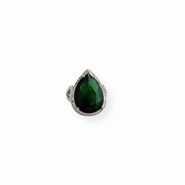 Anillo Enchapado en Oro de 18KL con Cristal Checo y Circonias
