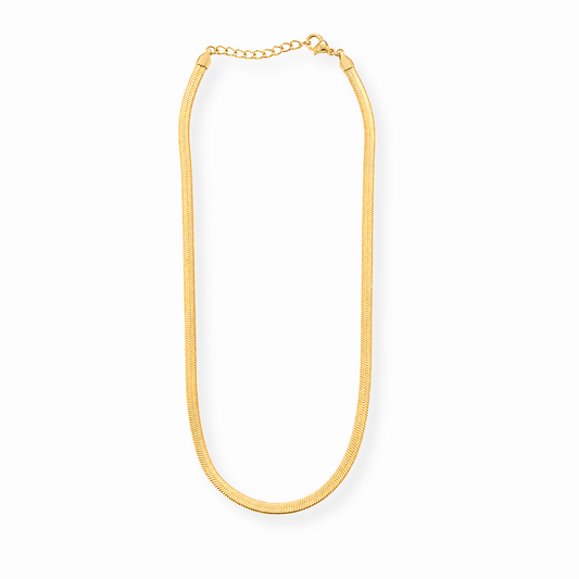 Cadena Snake Laminada en Oro 18KL (4mm)
