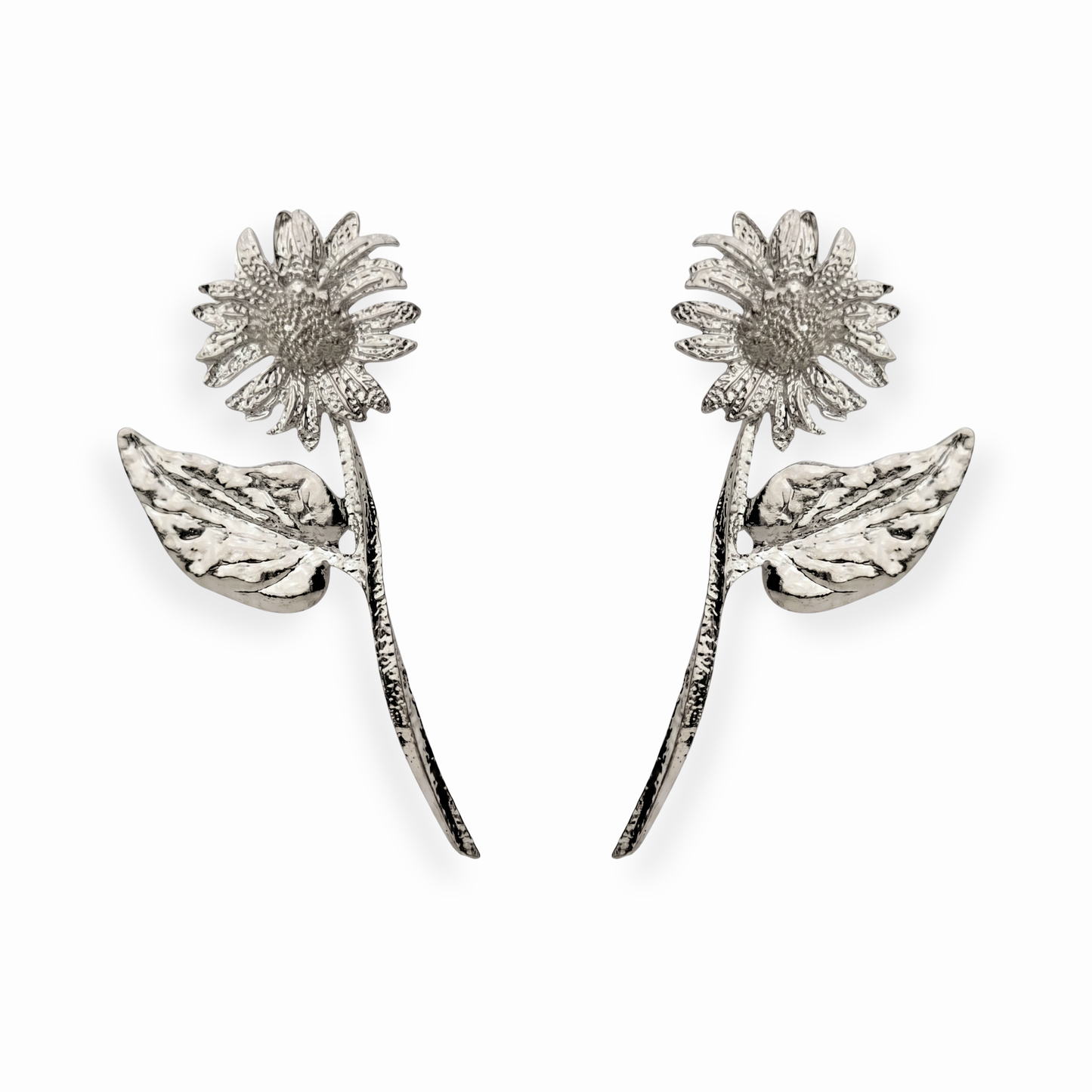 Aretes Grandes Laminados en Oro de 18KL
