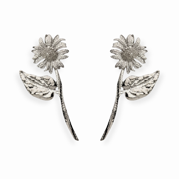 Aretes Grandes Laminados en Oro de 18KL