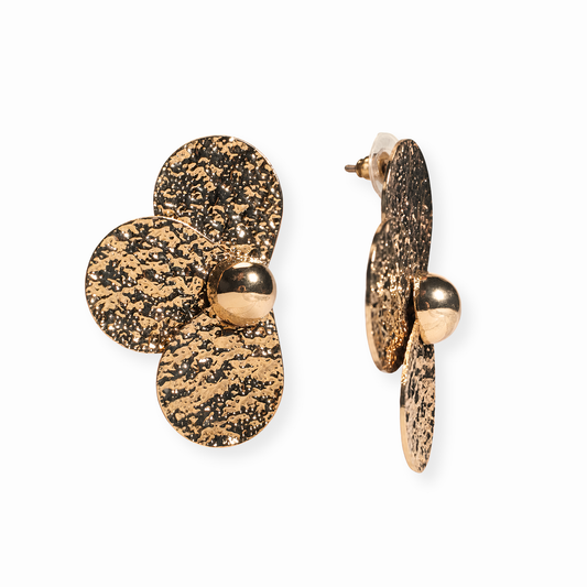 Aretes Laminados en Oro de 18KL