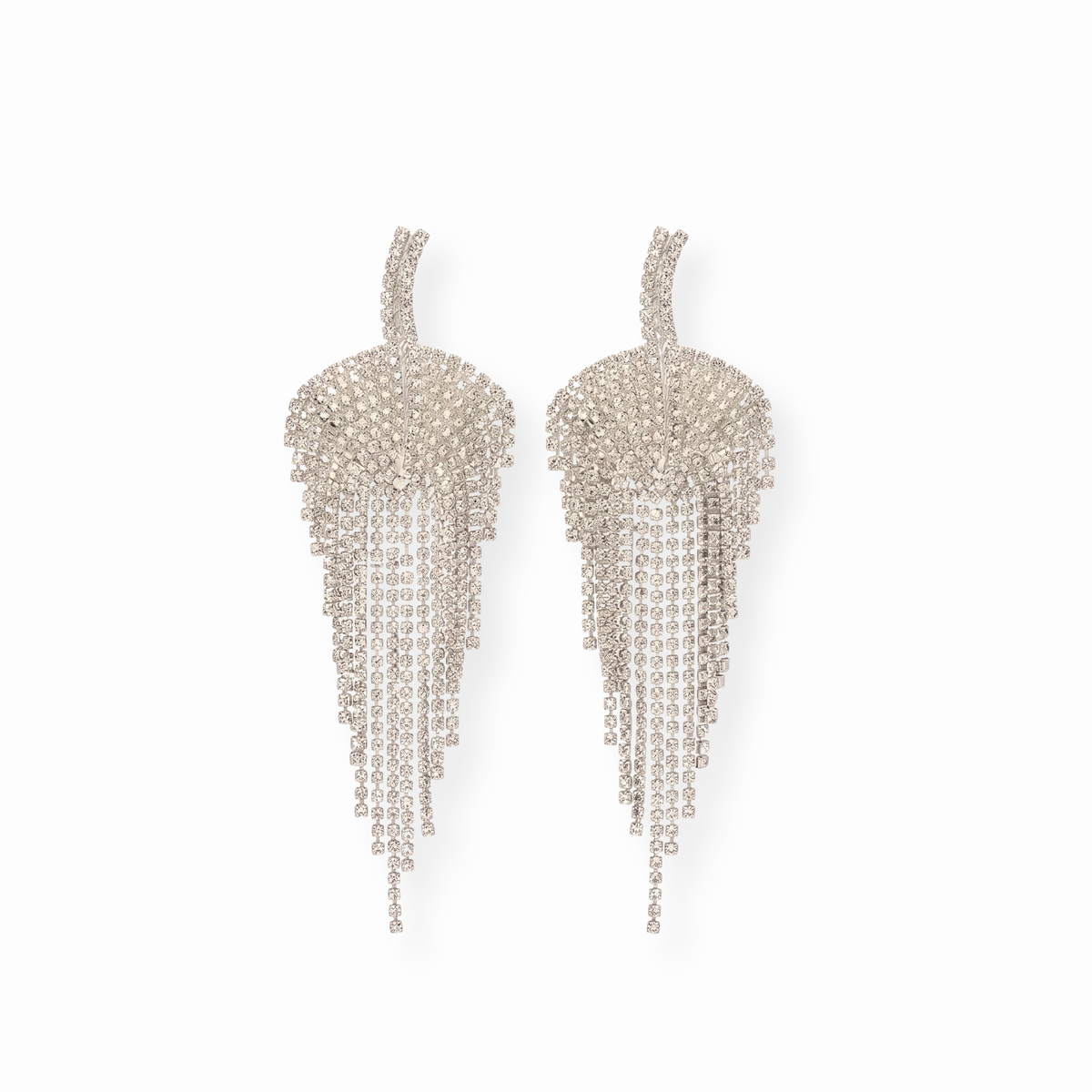Aretes Enchapados en Oro Amarillo de 18KL con Cristales