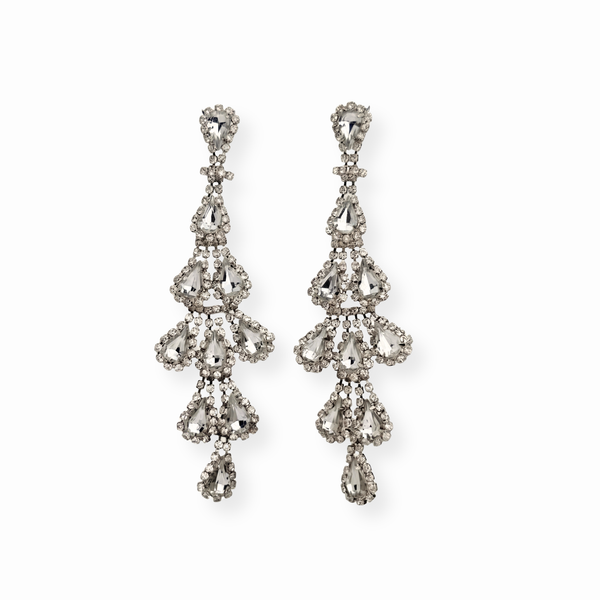 Aretes Enchapados en Oro de 18KL con Cristales