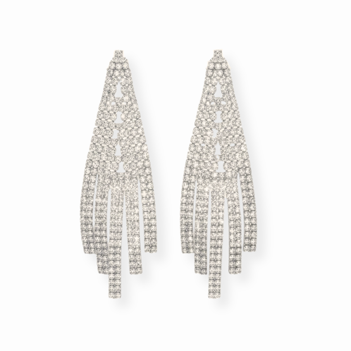 Aretes Enchapados en Oro de 18KL con Cristales