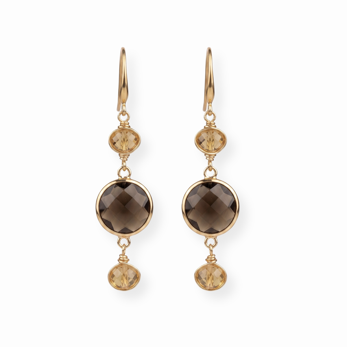 Aretes Largos con Cristales Austriacos