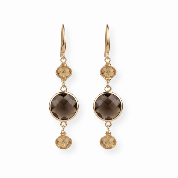 Aretes Largos con Cristales Austriacos