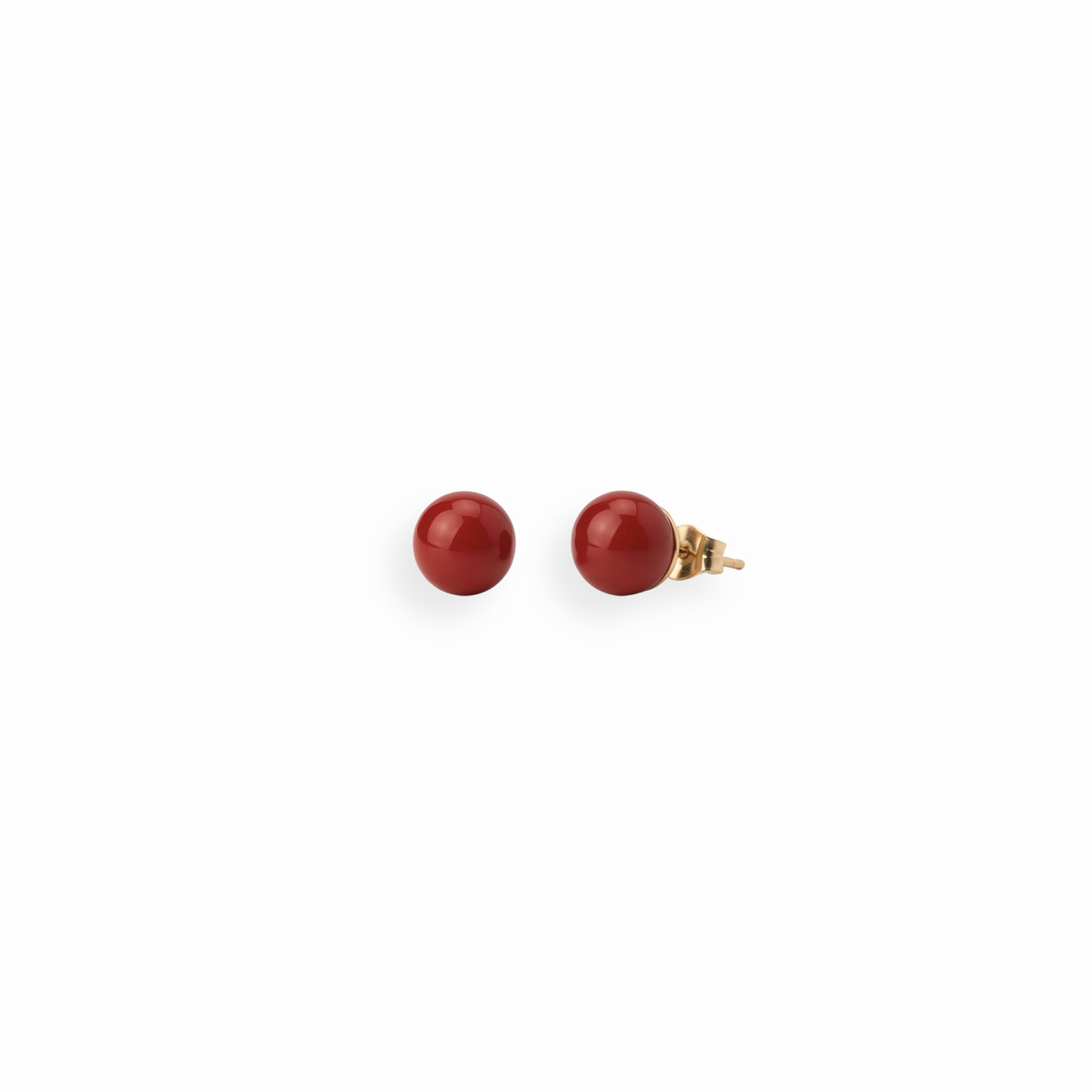 Aretes Laminados en Oro de 18KL con Perlas Españolas Cultivadas con Colorante