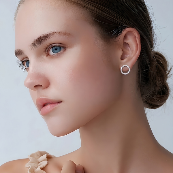 Aretes Laminadas en Oro de 18KL